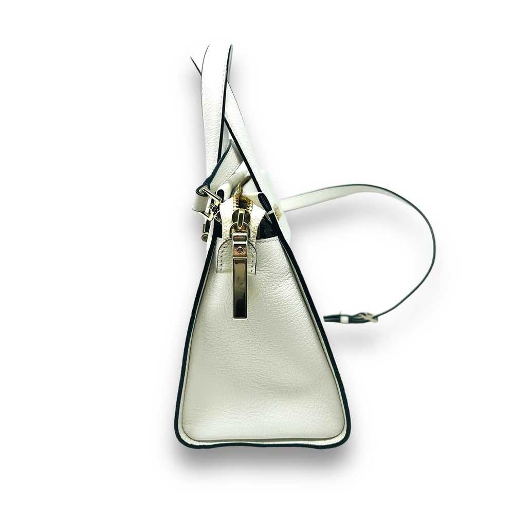 Kate Spade Pebbled Leather White Zippered Handbag… - image 2