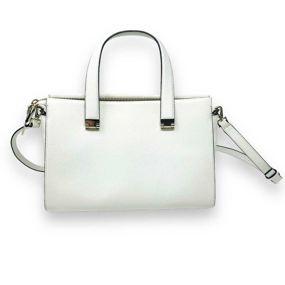 Kate Spade Pebbled Leather White Zippered Handbag… - image 4