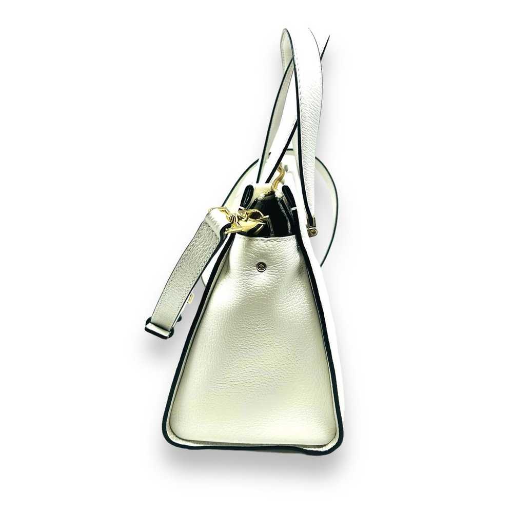 Kate Spade Pebbled Leather White Zippered Handbag… - image 5