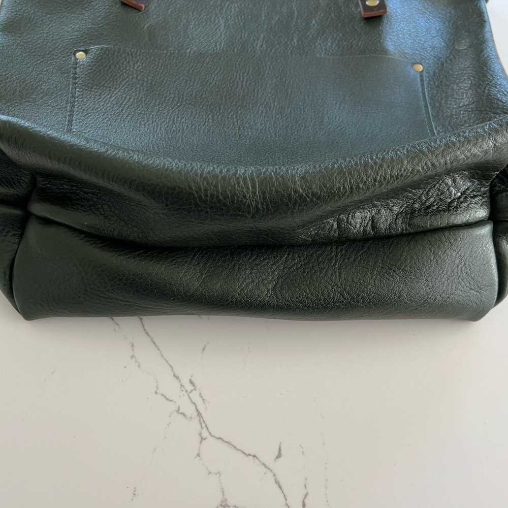 Portland Leather Goods Green Tote Shoulder Bag - image 2