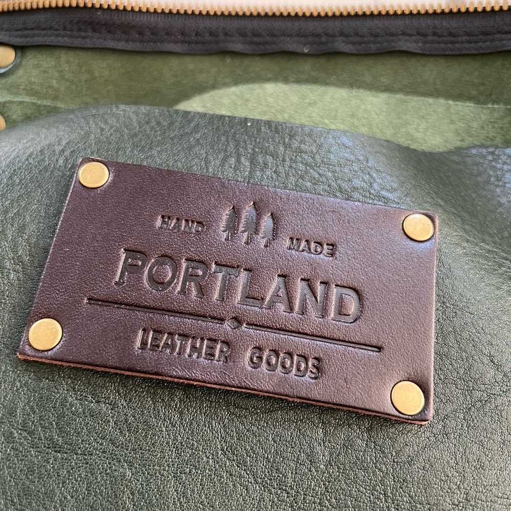 Portland Leather Goods Green Tote Shoulder Bag - image 7