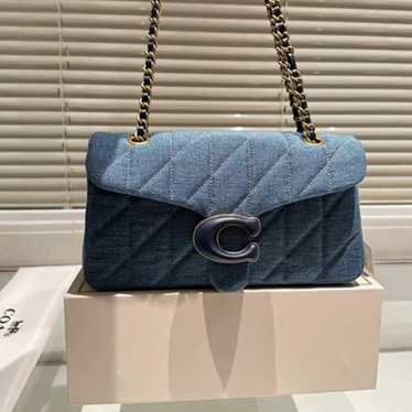 New Coach Quilted Tabby 26 Denim