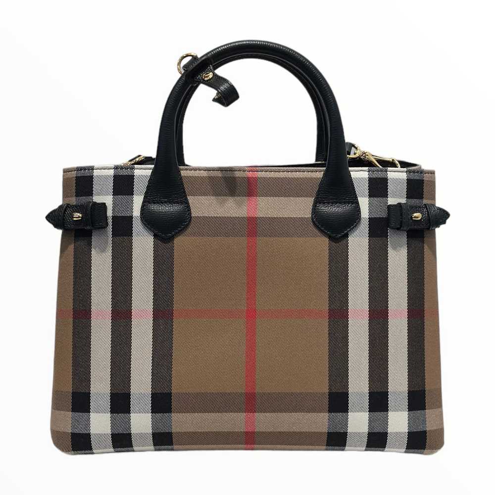 BURBERRY/Hand Bag/Stripe/Leather/BRW/ - image 1