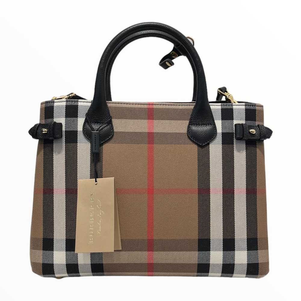BURBERRY/Hand Bag/Stripe/Leather/BRW/ - image 2