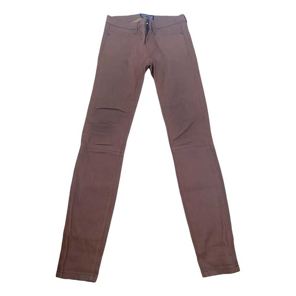 Current Elliott Leather slim pants - image 1