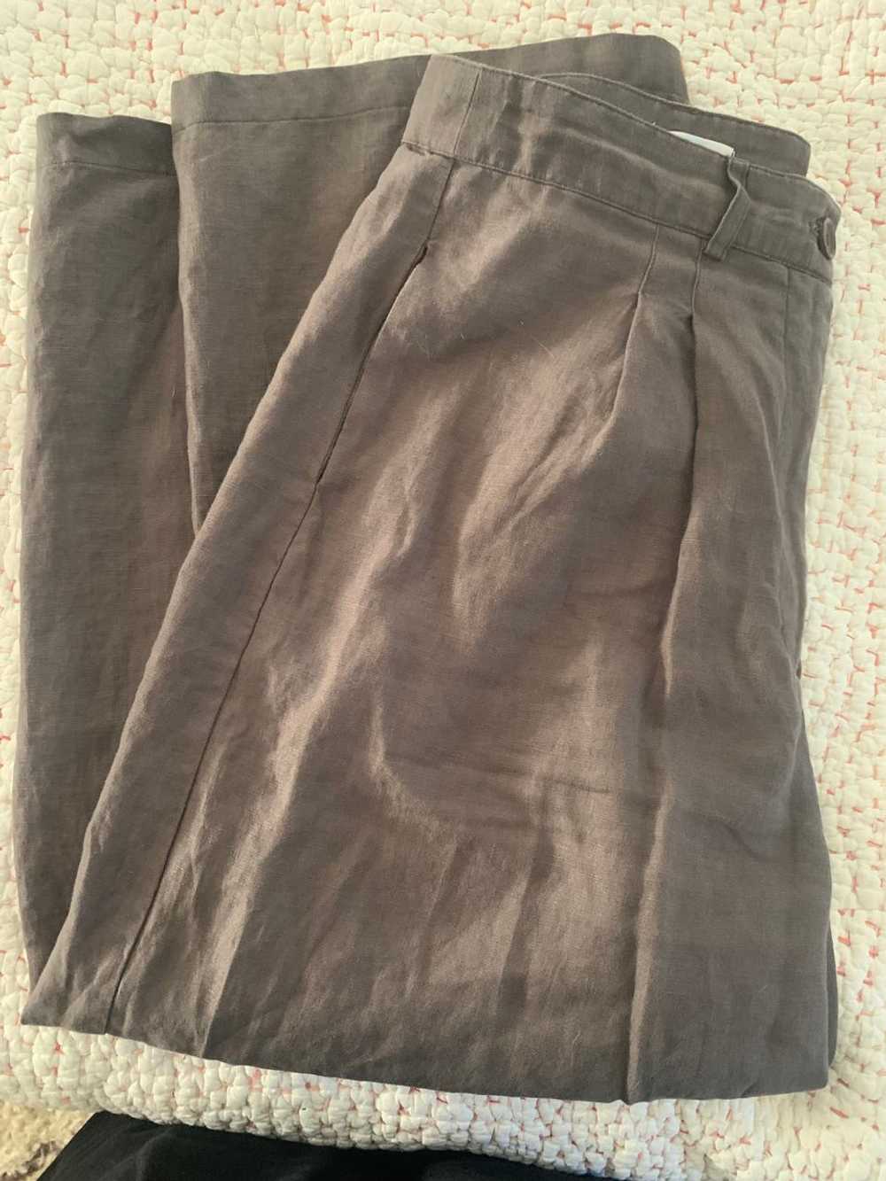 OZMA Wide-leg cropped linen pants (L) | Used,… - image 4
