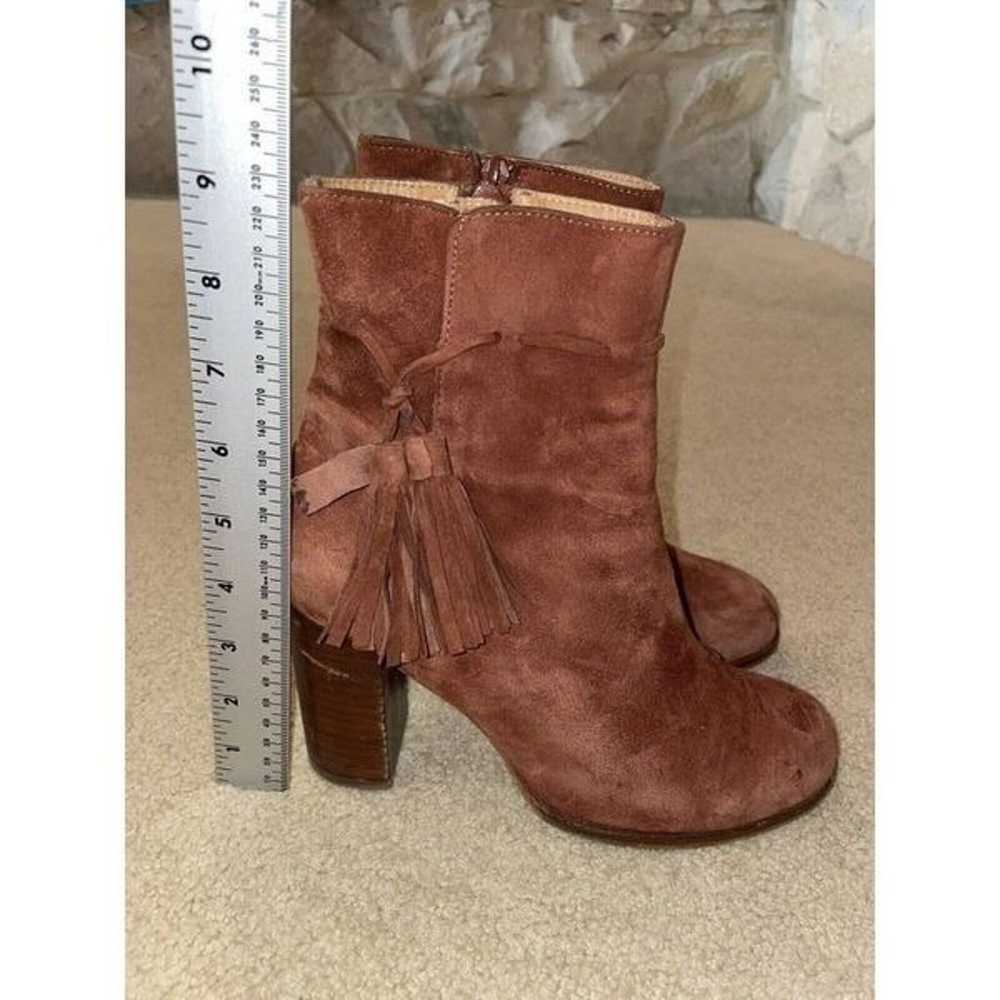 Dunne Burnt Orange Heeled Leather Suede Ankle Boo… - image 9