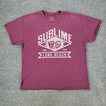 Vintage Sublime Shirt Men's XL Red Long Beach Gra… - image 1