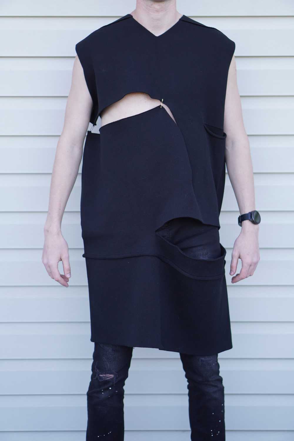 Rick Owens Rick Runway Cashmere Shred Ripped Knit… - image 3