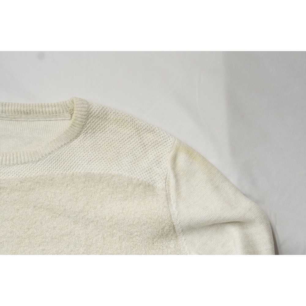 Rick Owens Oversized Silk Sweater Geometric Natur… - image 2