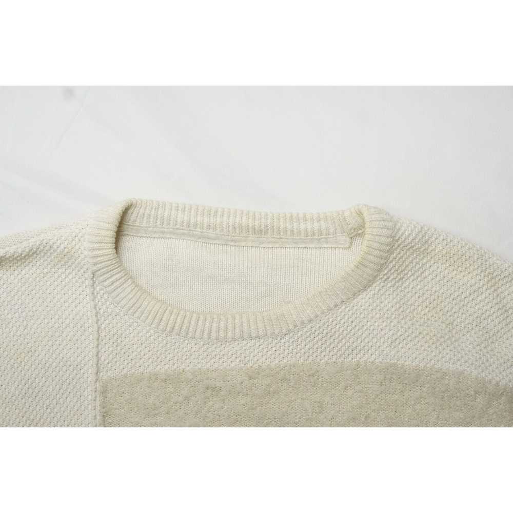 Rick Owens Oversized Silk Sweater Geometric Natur… - image 3