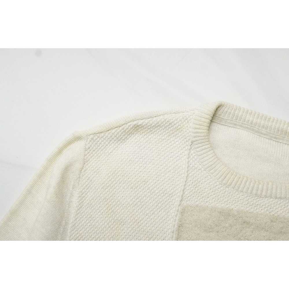 Rick Owens Oversized Silk Sweater Geometric Natur… - image 4
