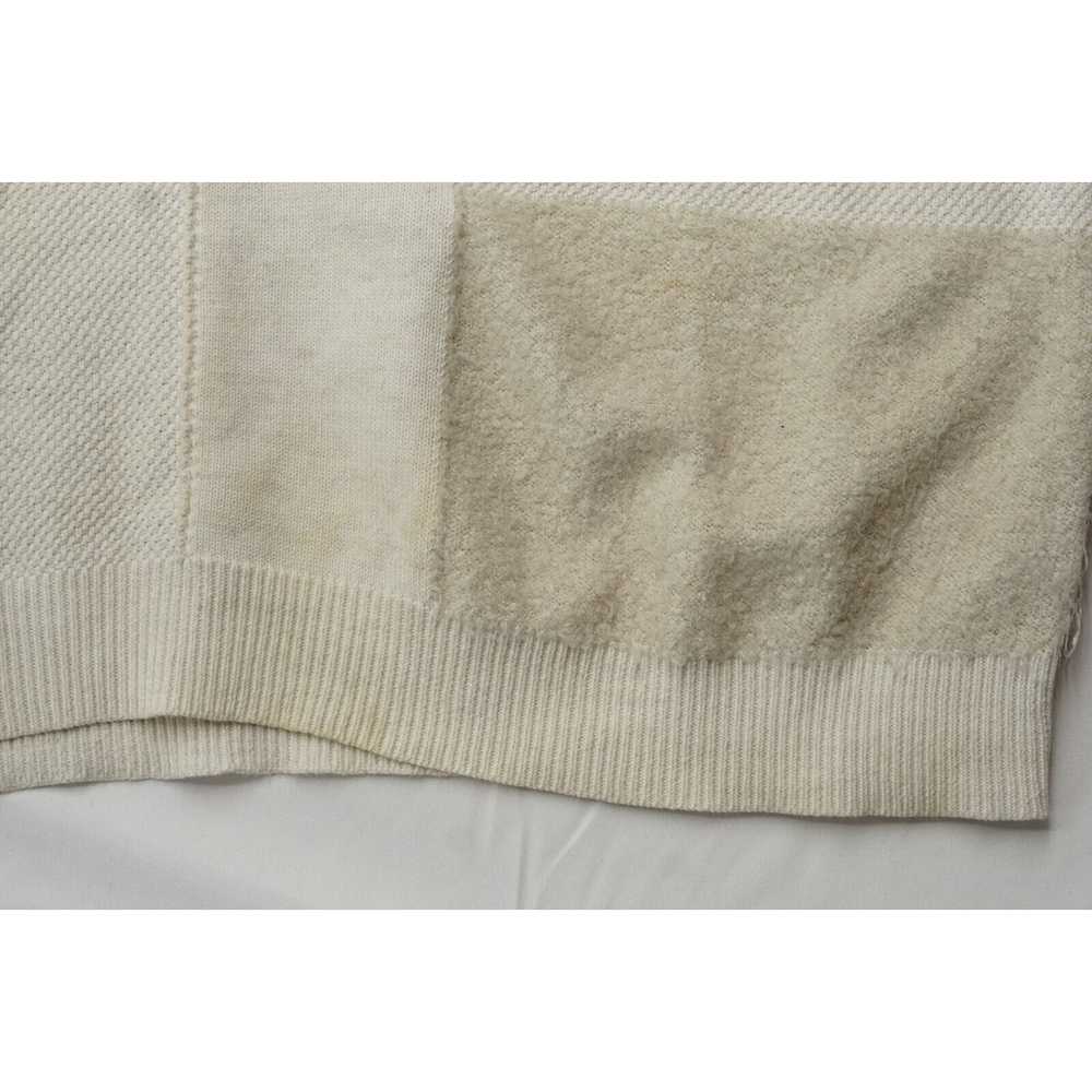 Rick Owens Oversized Silk Sweater Geometric Natur… - image 5