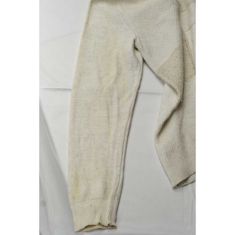 Rick Owens Oversized Silk Sweater Geometric Natur… - image 6