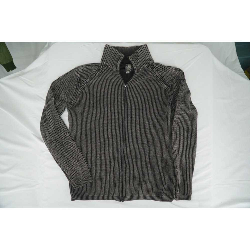 Diesel Industry Black and Gray Zip up Knit Jacket - image 12
