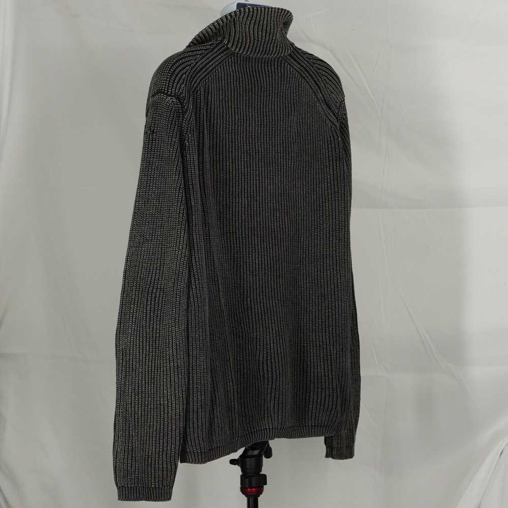Diesel Industry Black and Gray Zip up Knit Jacket - image 6