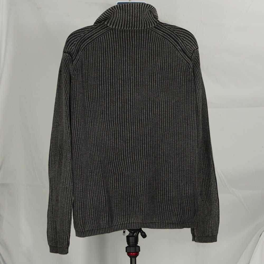 Diesel Industry Black and Gray Zip up Knit Jacket - image 7