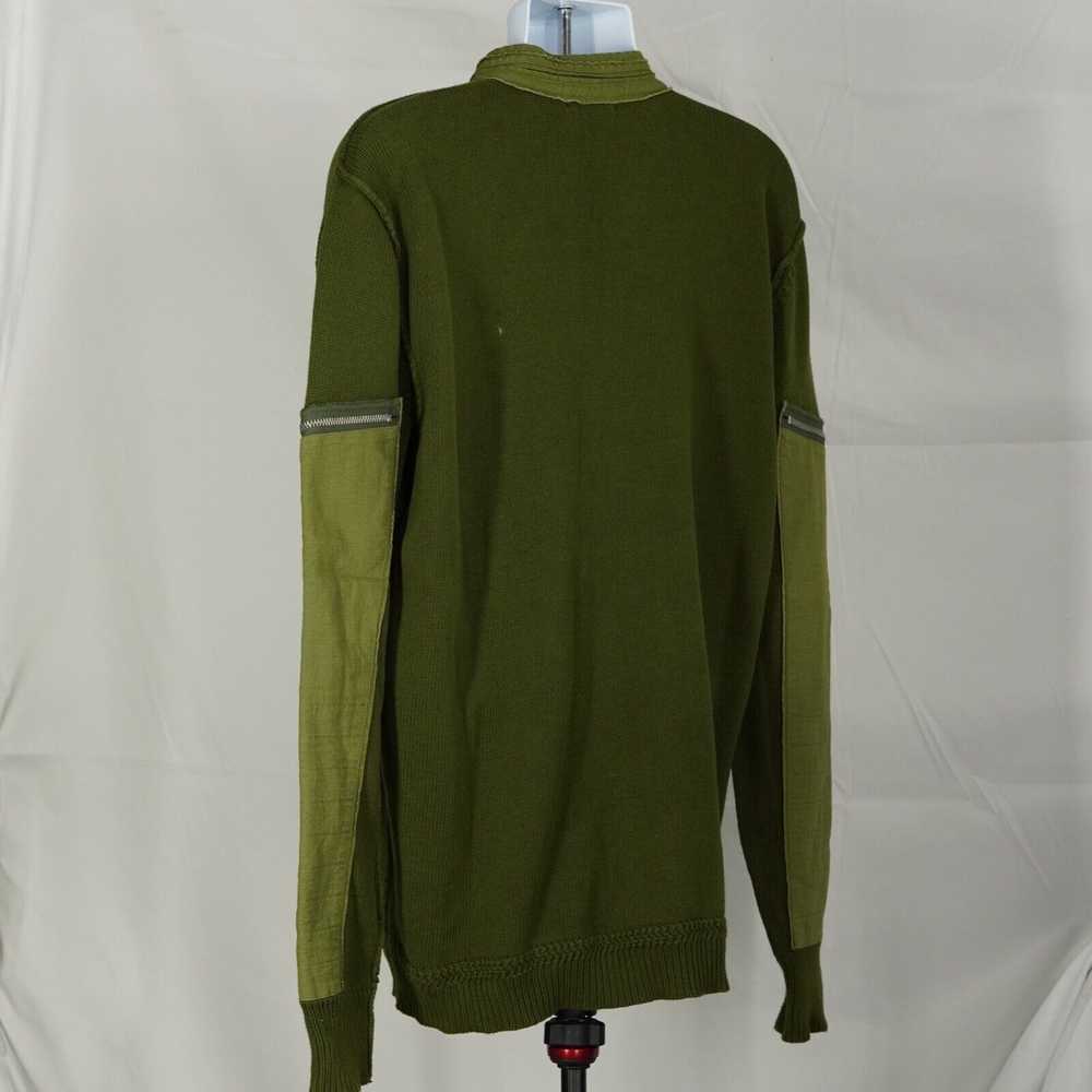 Diesel Green Buttoned Pullover Sweater with Zippe… - image 5