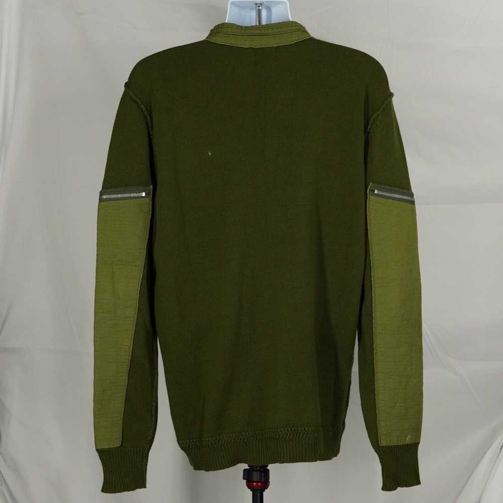 Diesel Green Buttoned Pullover Sweater with Zippe… - image 6