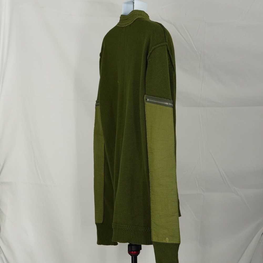 Diesel Green Buttoned Pullover Sweater with Zippe… - image 8