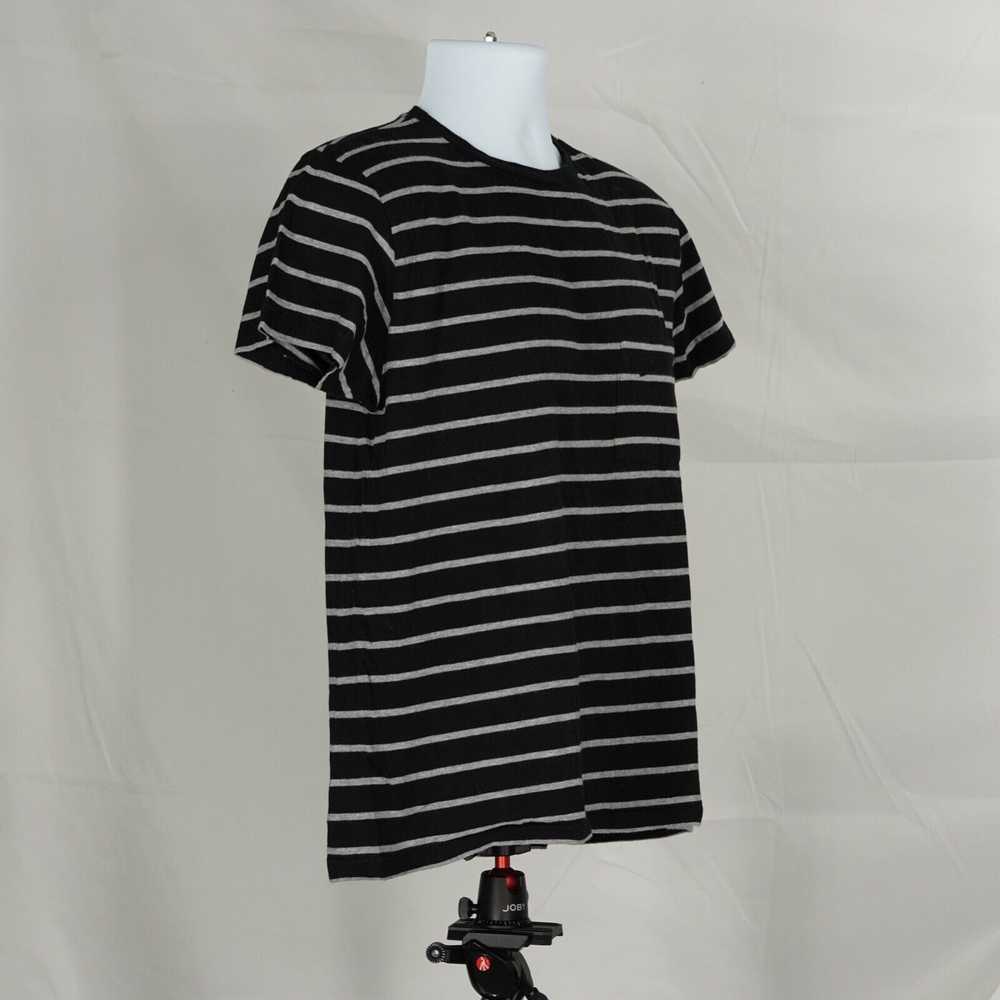 Saint Laurent Black Gray Striped Shirt Cotton - L… - image 10