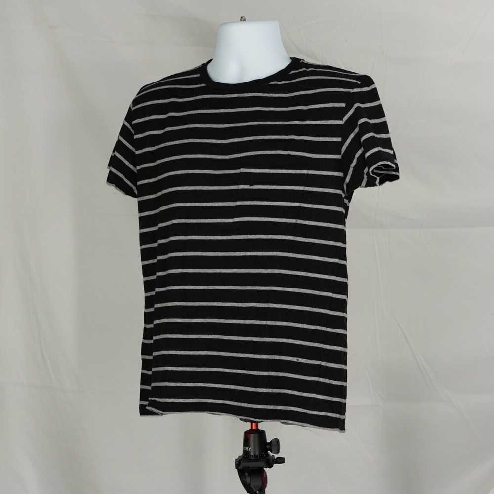 Saint Laurent Black Gray Striped Shirt Cotton - L… - image 2