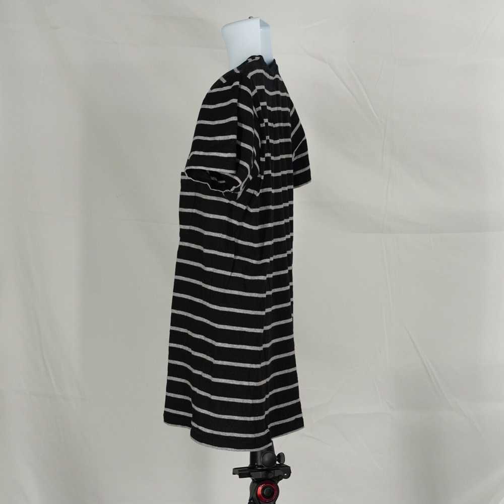 Saint Laurent Black Gray Striped Shirt Cotton - L… - image 4