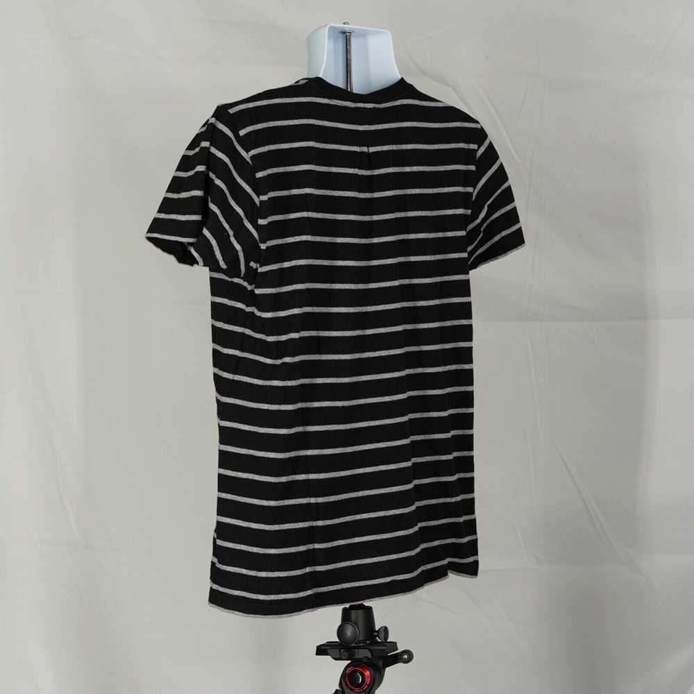 Saint Laurent Black Gray Striped Shirt Cotton - L… - image 5