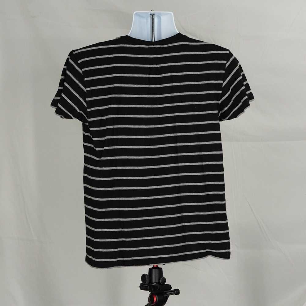 Saint Laurent Black Gray Striped Shirt Cotton - L… - image 6