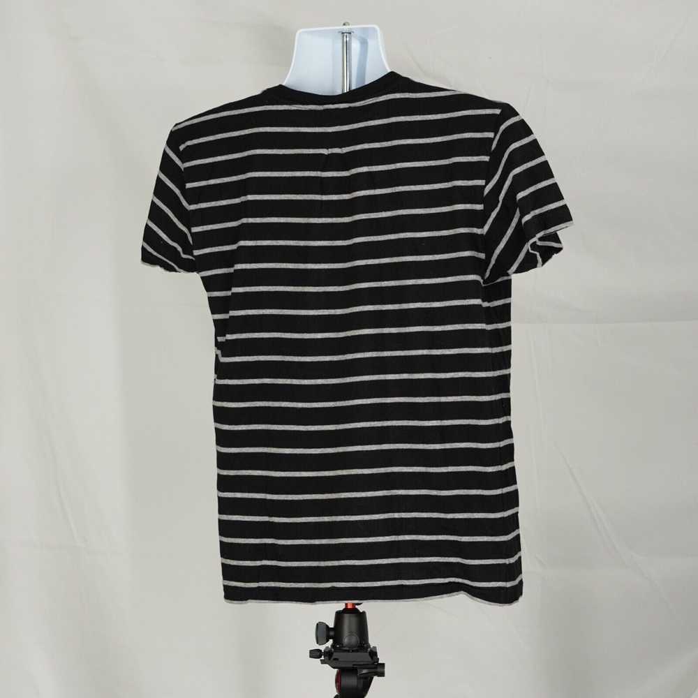 Saint Laurent Black Gray Striped Shirt Cotton - L… - image 7