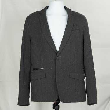 Diesel Gray Specks Blazer Suit Jacket - XL