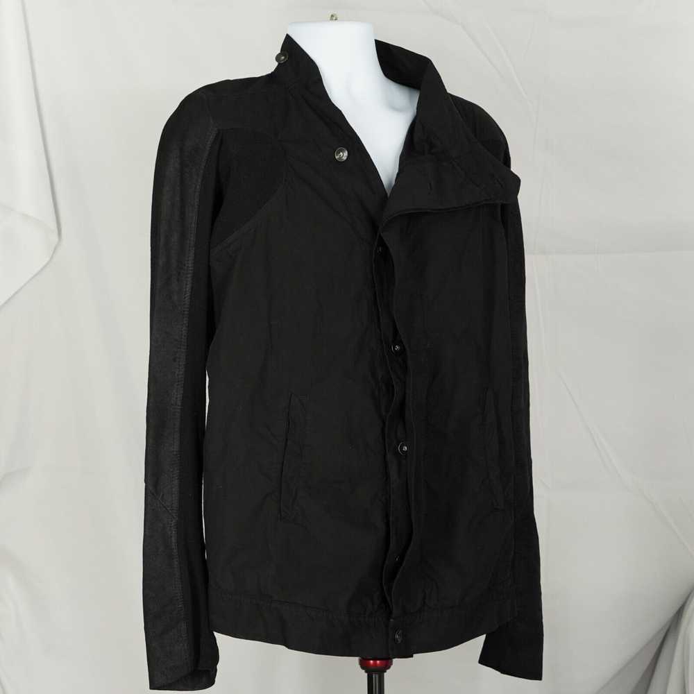 Rick Owens Explorer Leather Sleeve Jacket Black M… - image 10