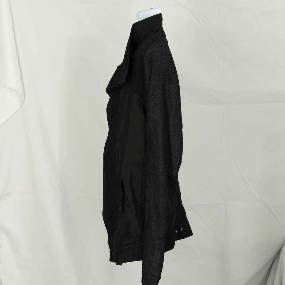 Rick Owens Explorer Leather Sleeve Jacket Black M… - image 3