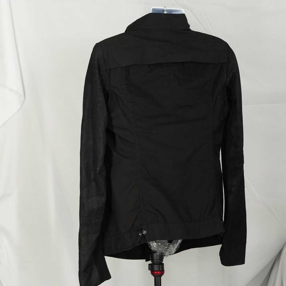 Rick Owens Explorer Leather Sleeve Jacket Black M… - image 5
