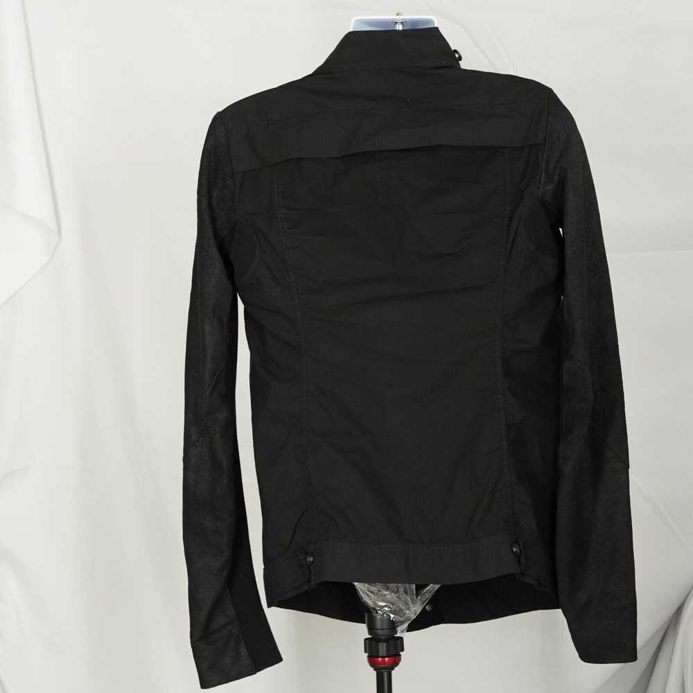 Rick Owens Explorer Leather Sleeve Jacket Black M… - image 6