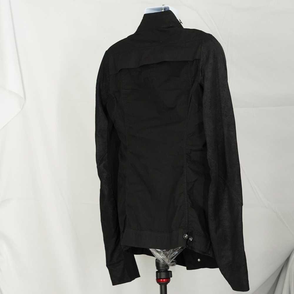 Rick Owens Explorer Leather Sleeve Jacket Black M… - image 7