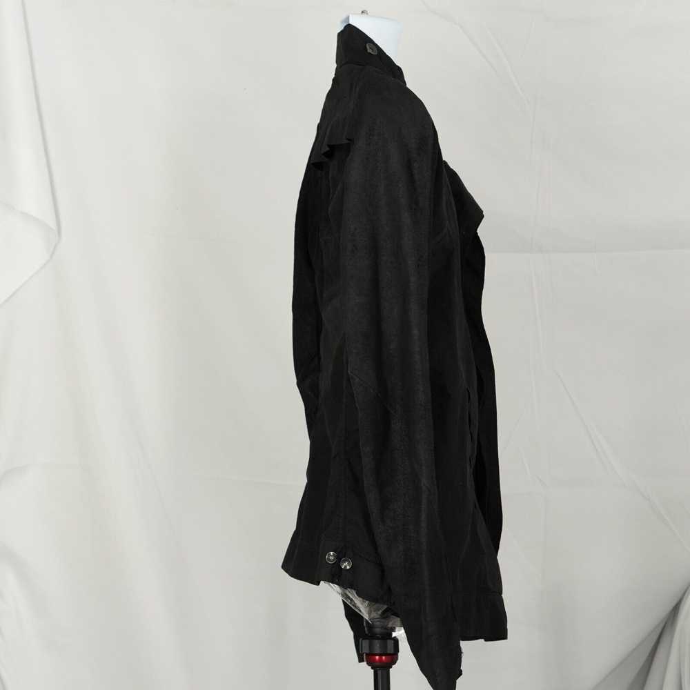 Rick Owens Explorer Leather Sleeve Jacket Black M… - image 8