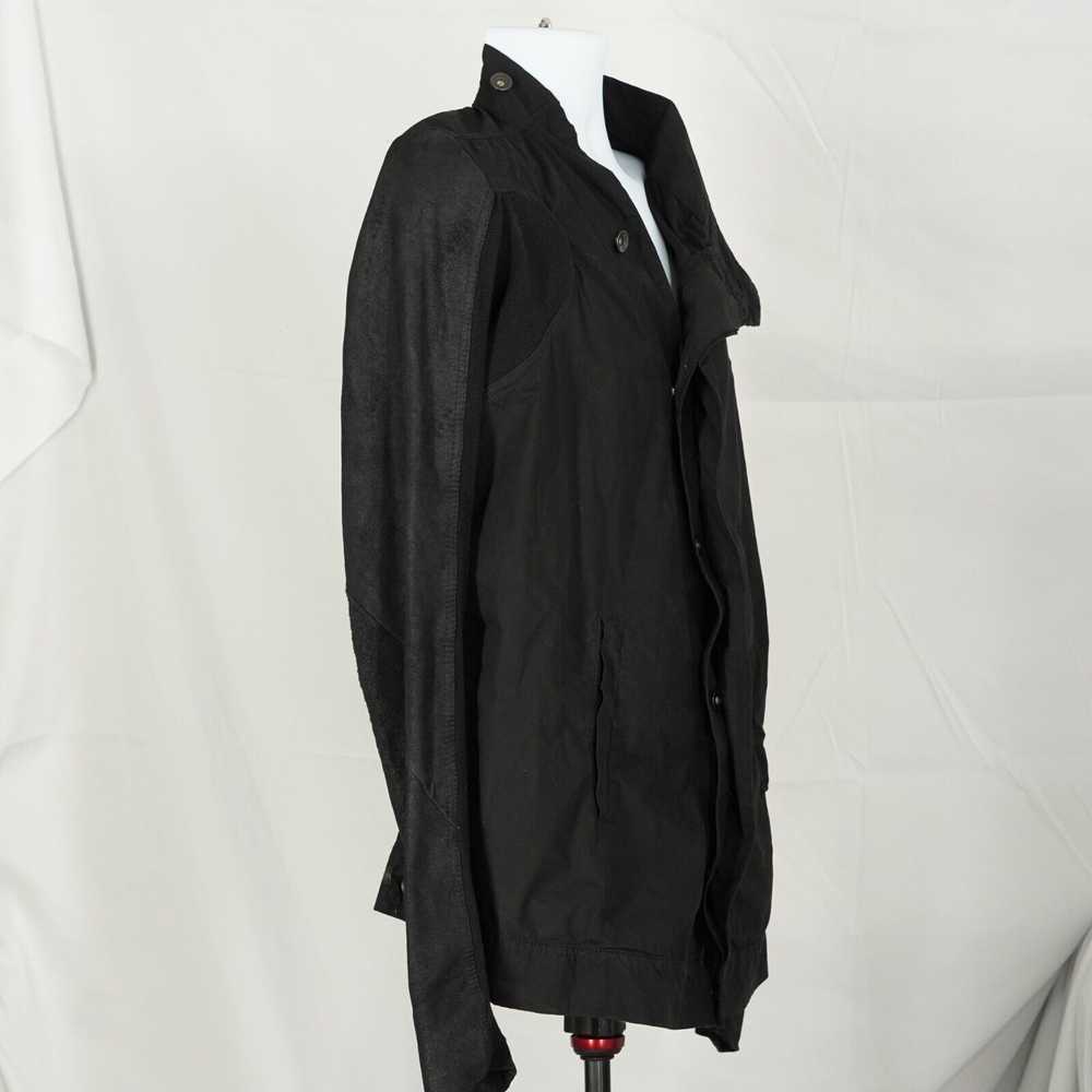 Rick Owens Explorer Leather Sleeve Jacket Black M… - image 9