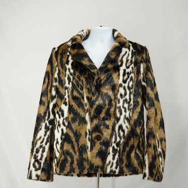 Neil Barrett Leopard Jacket Coat Tan and White Fa… - image 1