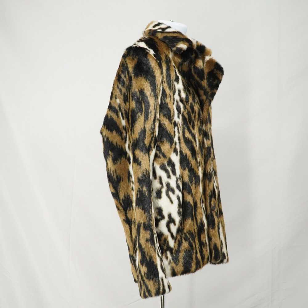 Neil Barrett Leopard Jacket Coat Tan and White Fa… - image 5