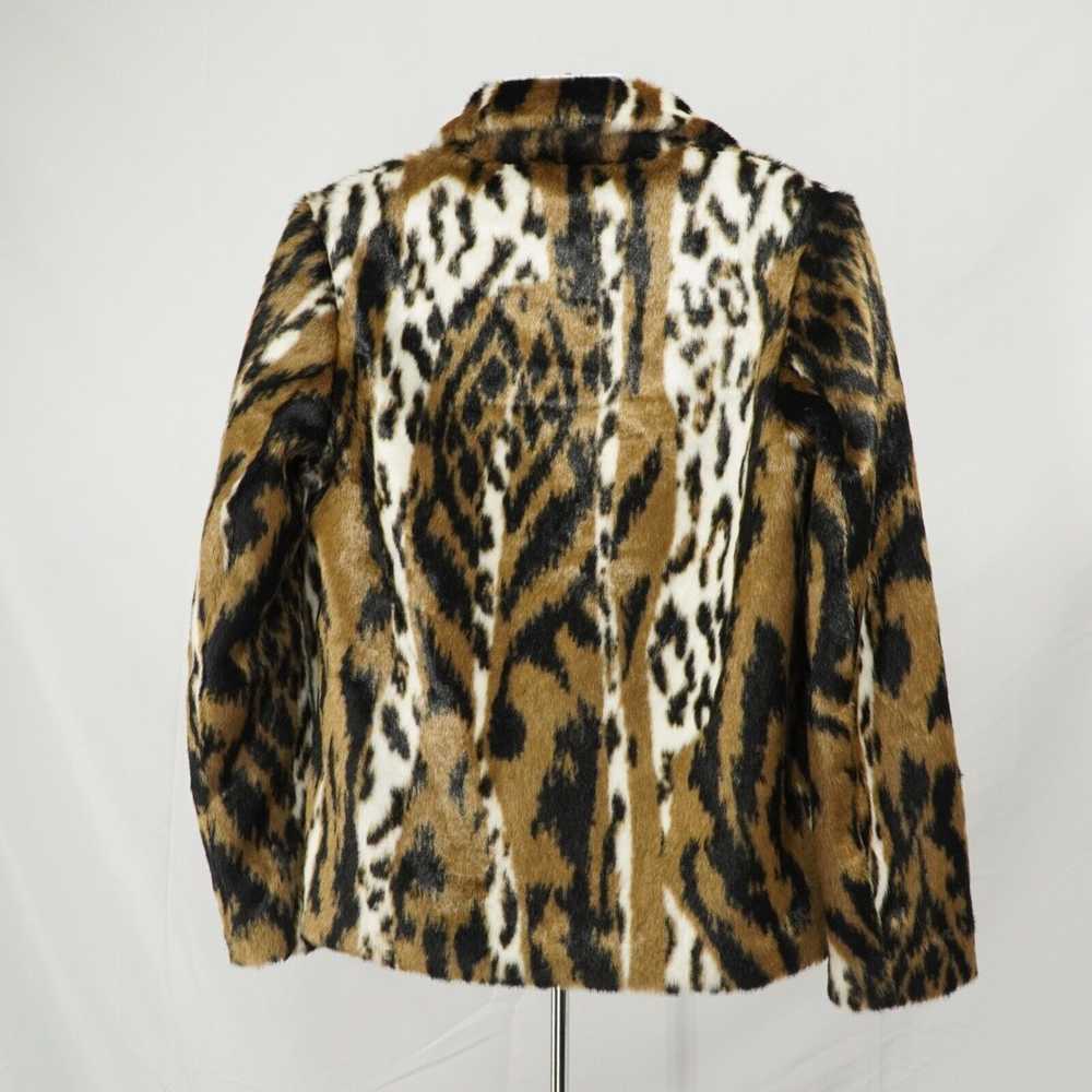 Neil Barrett Leopard Jacket Coat Tan and White Fa… - image 7