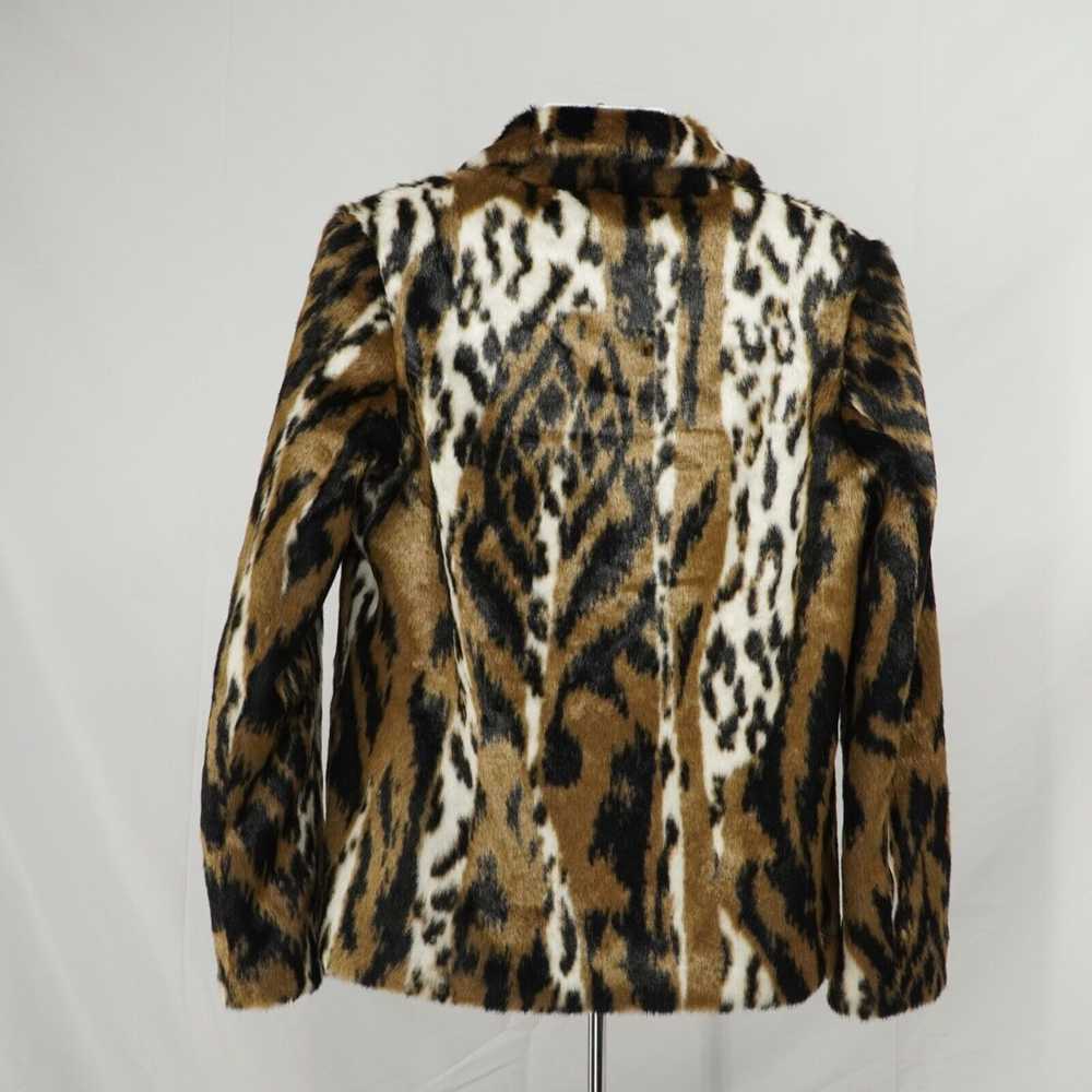 Neil Barrett Leopard Jacket Coat Tan and White Fa… - image 8