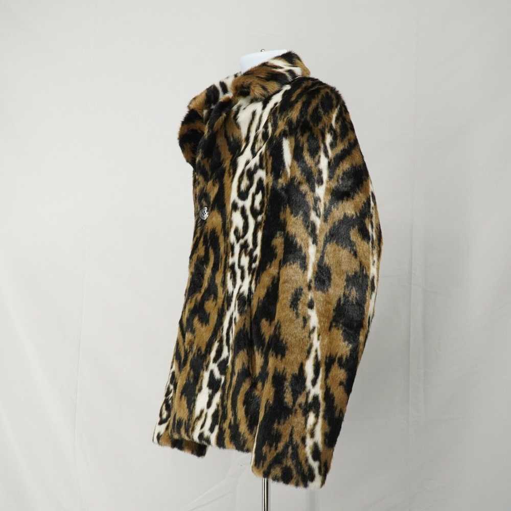 Neil Barrett Leopard Jacket Coat Tan and White Fa… - image 9