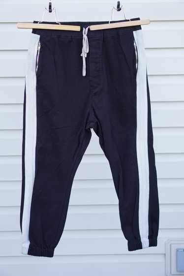 Rick Owens Rick Track Pants Oyster Black Side Stri