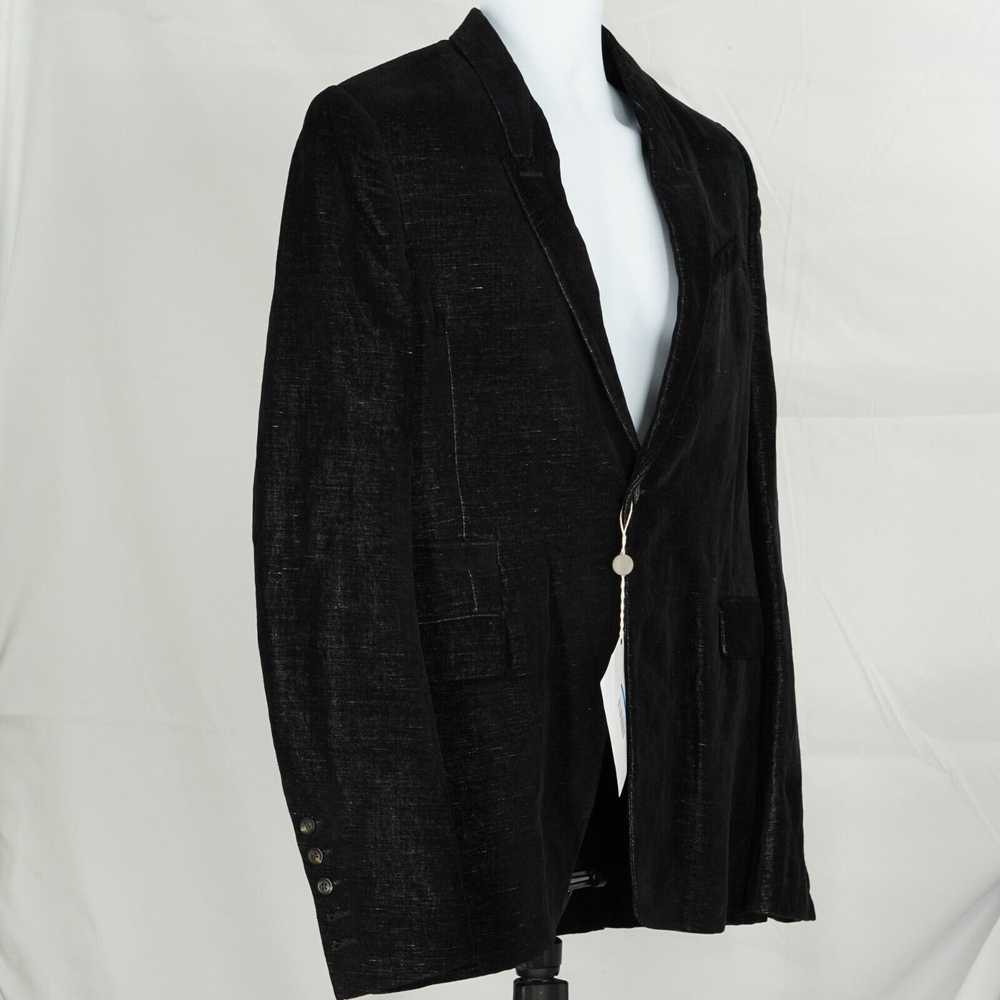 Rick Owens Larry Black Velvet Blazer Suit Jacket … - image 11