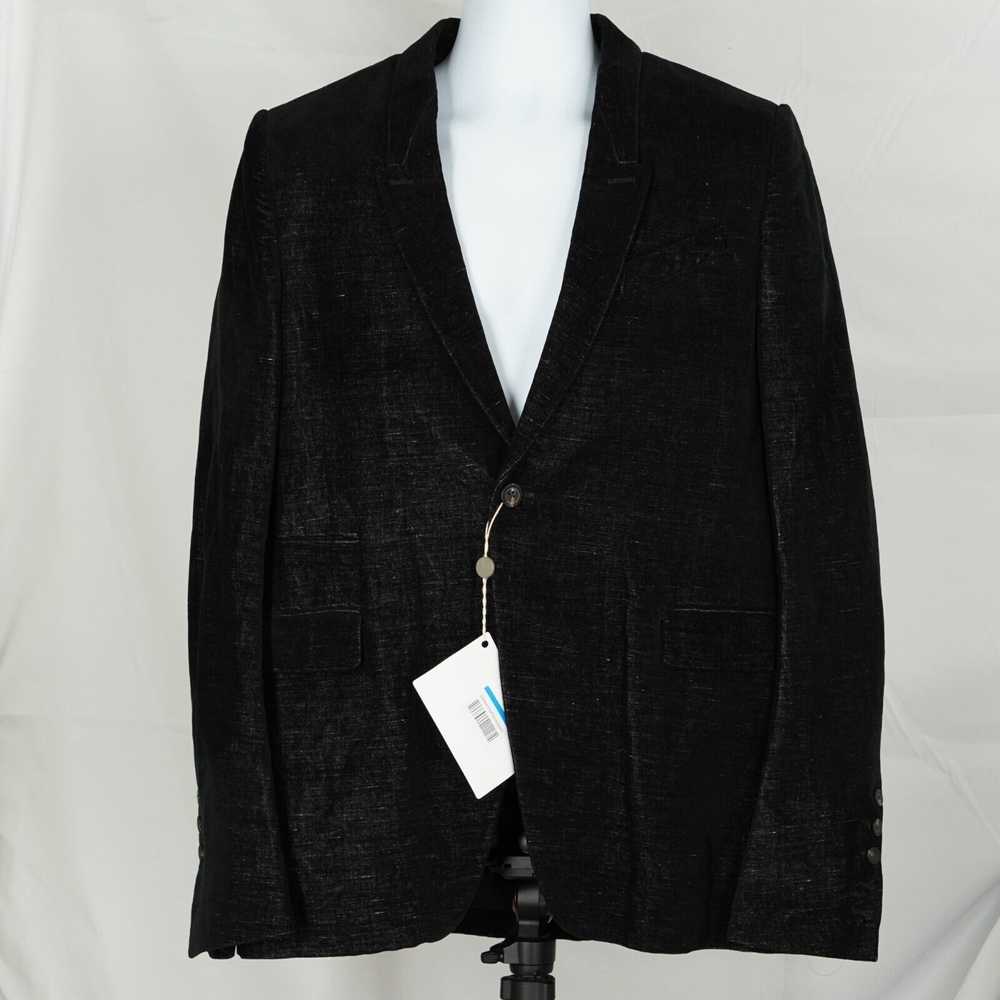 Rick Owens Larry Black Velvet Blazer Suit Jacket … - image 2