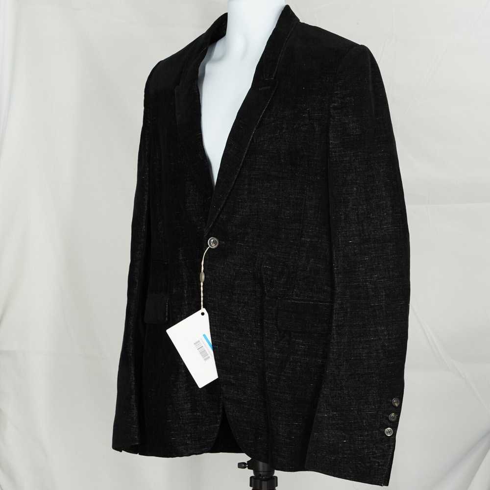 Rick Owens Larry Black Velvet Blazer Suit Jacket … - image 3