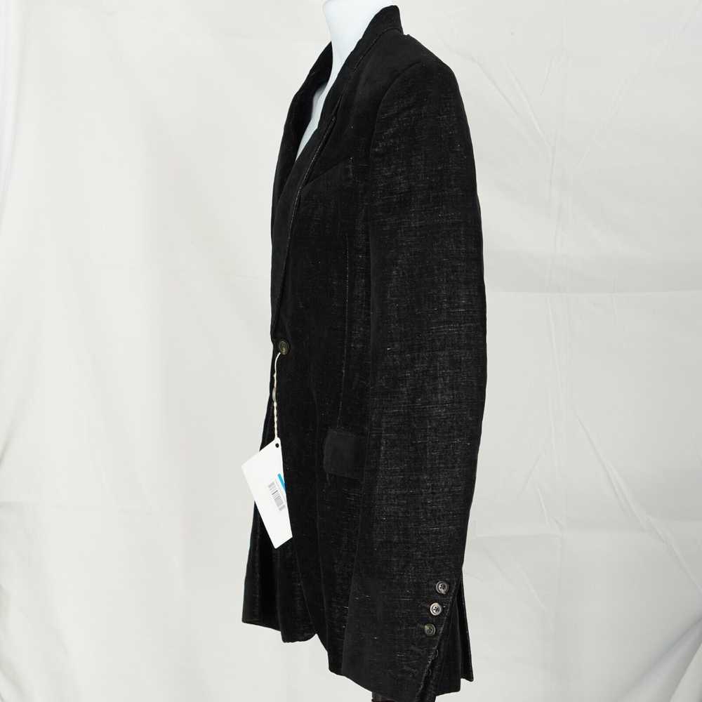 Rick Owens Larry Black Velvet Blazer Suit Jacket … - image 4