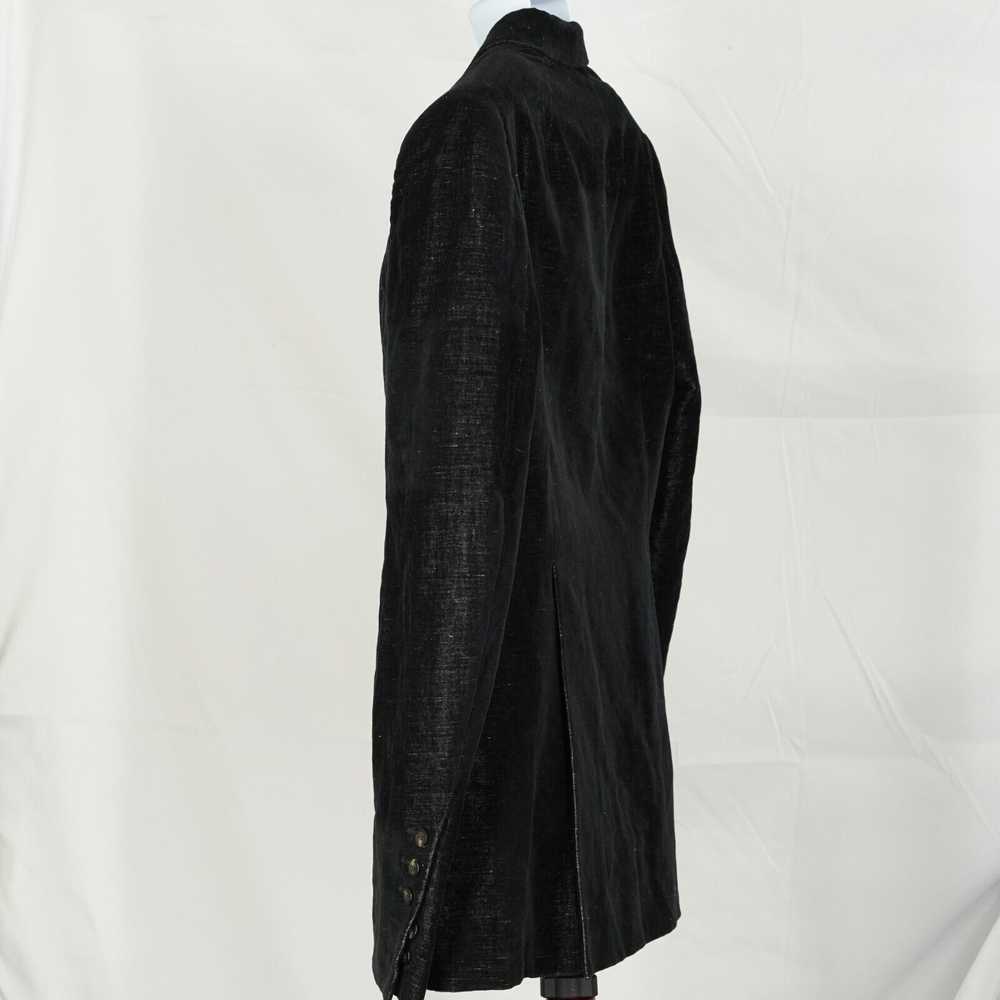 Rick Owens Larry Black Velvet Blazer Suit Jacket … - image 5