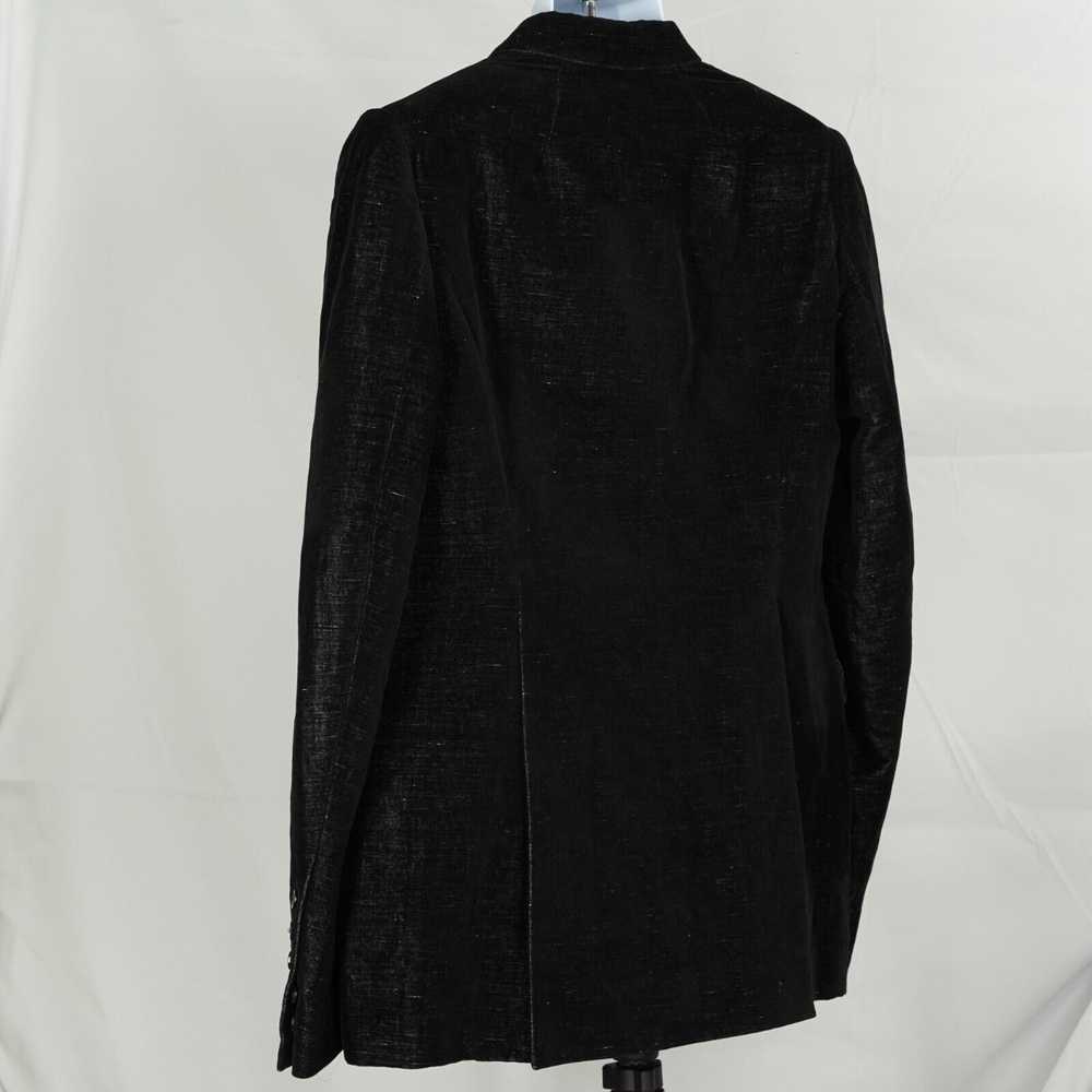 Rick Owens Larry Black Velvet Blazer Suit Jacket … - image 6